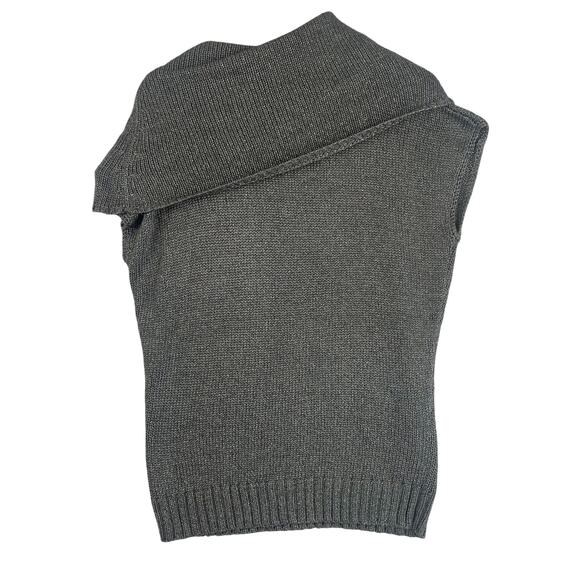 Michael Michael Kors Sleeveless Sweater Women’s SZ L Silver Metallic Gray EUC - Picture 3 of 10